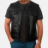 City Walker Mens Leather Vest