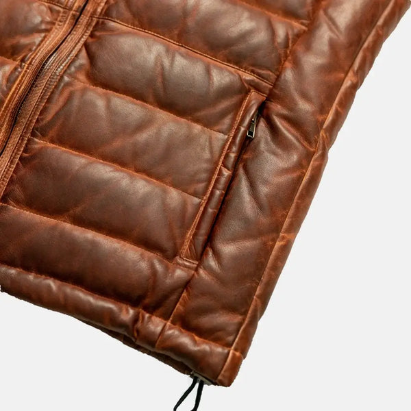 Ebon Attire Mens Leather Motorcycle Vest