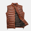 Ebon Attire Mens Leather Motorcycle Vest