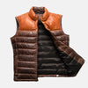 Ebon Attire Mens Leather Motorcycle Vest