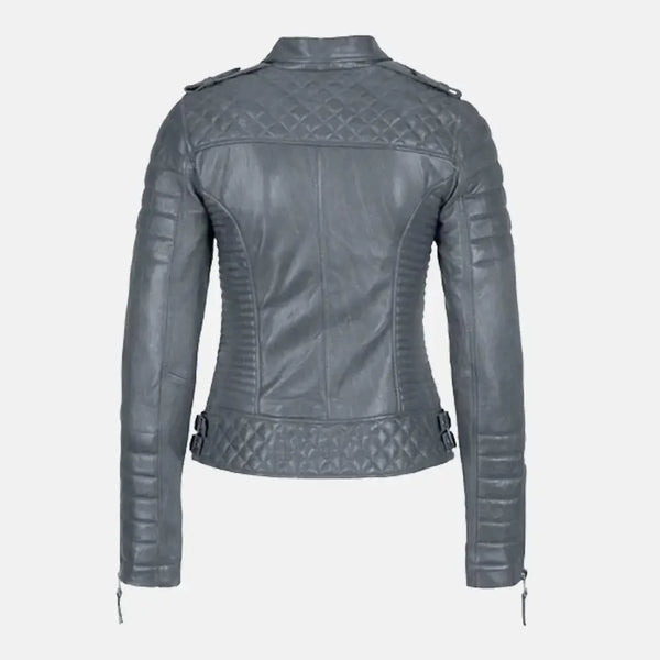 Inferno Vibe Leather Biker Jacket Women