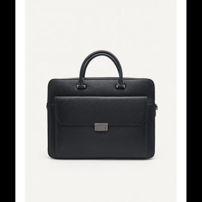 Embossed Leather Briefcase