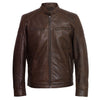 Budd Classic Brown Leather Jacket for Men