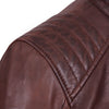 Budd Men's Burgundy Signature Leather Jacket