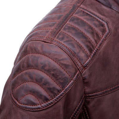 Burgundy Luxe Leather Jacket