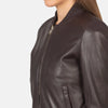 Celestia Leather Bomber Jacket for Women | Order Now