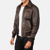 City Ranger Leather Jacket | Leather Bomber Jacket