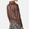 Clara Leather Moto Jacket Women