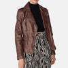 Clara Leather Moto Jacket Women