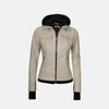 Coral Cove Women's  Hooded Leather Jacket with Removable Hood