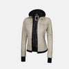 Coral Cove Women's  Hooded Leather Jacket with Removable Hood