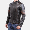 Dawson Dark Biker Leather Jackets For Men