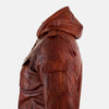 Declan Mens Hooded Leather Jacket