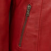 Eleanor Women’s Scarlet Heritage Leather Biker Jacket