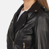 Elegant Odyssey Leather Biker Jacket | Women's Biker Jacket