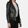 Elegant Odyssey Leather Biker Jacket | Women's Biker Jacket