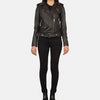 Elegant Odyssey Leather Biker Jacket | Women's Biker Jacket