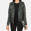 Elegant Odyssey Leather Biker Jacket | Women's Biker Jacket