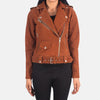 Elegant Odyssey Leather Biker Jacket | Women's Biker Jacket