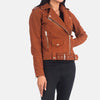 Elegant Odyssey Leather Biker Jacket | Women's Biker Jacket