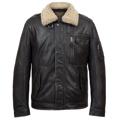Falcon Men's Brown Leather Jacket