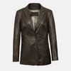 Fashion Forward Leather Blazer For Women