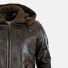 Firenze Leather Jacket With Hoodie