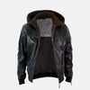 Firenze Leather Jacket With Hoodie