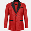 Flicker Mens Leather Blazer