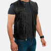 From the Front Leather Motorcycle Vest