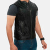 From the Front Leather Motorcycle Vest