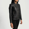 Goddess Glow Women Leather biker Jacket | Genuine Leather