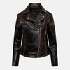 Inferno Vibe Leather Biker Jacket Women