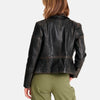 Inferno Vibe Leather Biker Jacket Women