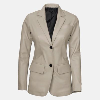 Luna Blaze Womens Leather Blazer