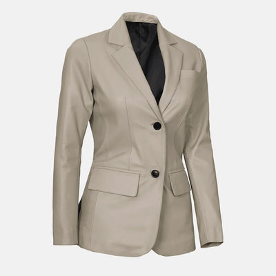 Luna Blaze Womens Leather Blazer