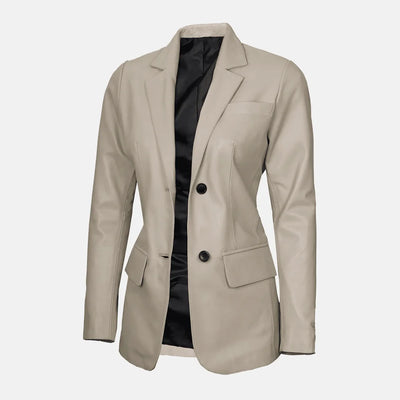 Luna Blaze Womens Leather Blazer