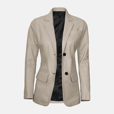 Luna Blaze Womens Leather Blazer