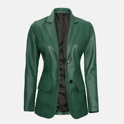 Luna Blaze Womens Leather Blazer