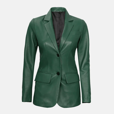 Luna Blaze Womens Leather Blazer