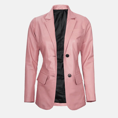 Luna Blaze Womens Leather Blazer