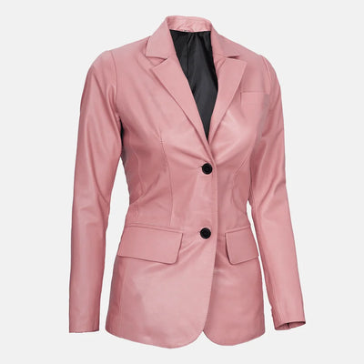Luna Blaze Womens Leather Blazer