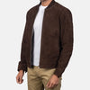 Maximus Leather Bomber Jacket For Men