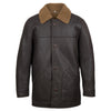 Men's Brown Rust Sheepskin Overcoat