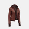 Metro Chrm Bomber Womens Hooded Jacket