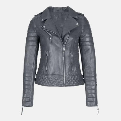 Inferno Vibe Leather Biker Jacket Women