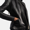 Neon Aura Leather Biker Jacket | Women's Biker Jacket