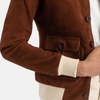 Nia A1 Suede Leather Bomber Jacket for Women