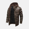 Nimbus 2000 Mens Leather Jacket with Hood