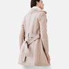 Plush Dreams Women Furry Long Leather Coat